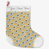 Daisy Stocking Kerstdagen, Aangepast stoppen Grote Kerstsok (Voorkant)