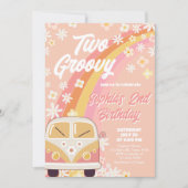 Daisy Super Deux Anniversaire Fête Invitation (Devant)