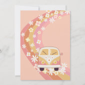 Daisy Super Deux Anniversaire Fête Invitation (Dos)