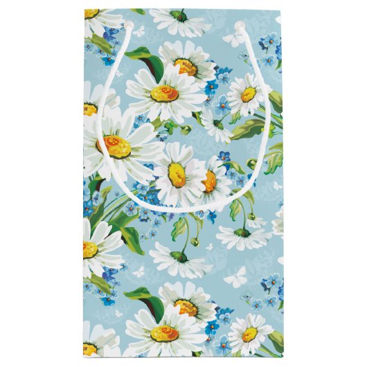 Daisy sur le sac cadeau bleu (Dos)
