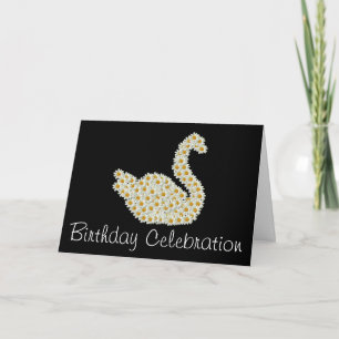 Daisy Swan Anniversaire Fête Invitation