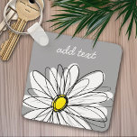 Daisy tendance avec gris et jaune<br><div class="desc">Un morceau d'art zen et fantaisiste,  hipster. Vous pouvez ajouter un nom,  un monogramme ou un autre texte personnalisé. Si vous avez besoin de déplacer l'art autour,  cliquez sur le bouton personnaliser pour apporter des modifications.</div>