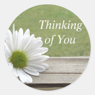 Daisy Theme Ronde Sticker