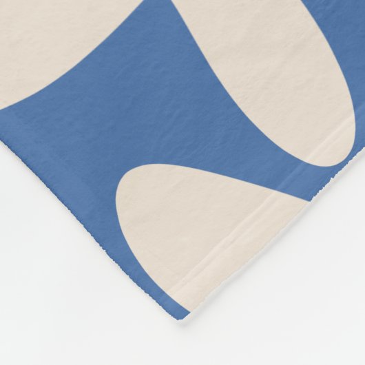 Daisy Time Retro Modern Floral Abstract Pattern Fleece Deken (Hoek)