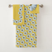 Daisy Towel Reeksen Aangepaste Daisy Flower Towell Bad Handdoek (Insitu)