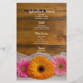 Daisy Trio Country Barne Menu Mariage (Devant)