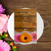 Daisy Trio Country Barne Menu Mariage
