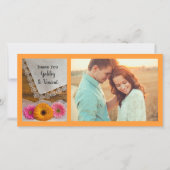 Daisy Trio et Lace Mariage Carte photo Merci (Devant)