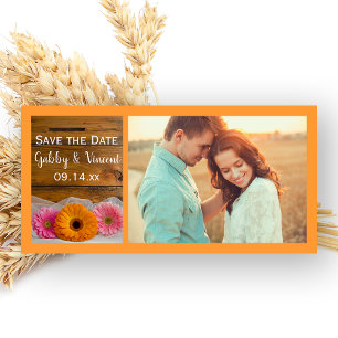 Daisy Trio Schuur Bruiloft Save the Date Foto