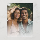 Daisy trouwfoto opslaan de datum briefkaart (Voorkant)