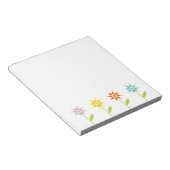 Daisy Tuin Moderne Bloemen Notitieblok (Schuin)