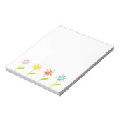 Daisy Tuin Moderne Bloemen Notitieblok (Gedraaid)