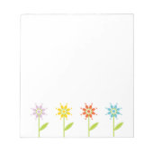 Daisy Tuin Moderne Bloemen Notitieblok (Voorkant)
