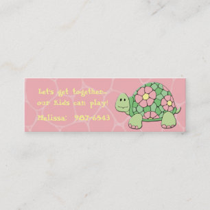 Daisy Turtle Playdate Card Contactkaartje