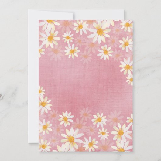 Daisy Two Wild 2nd Birthday Invitation (Dos)