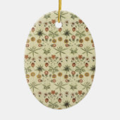 Daisy van William Morris,  Victoriaans bloemen Keramisch Ornament (Voorkant)