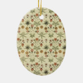 Daisy van William Morris,  Victoriaans bloemen Keramisch Ornament (Achterkant)