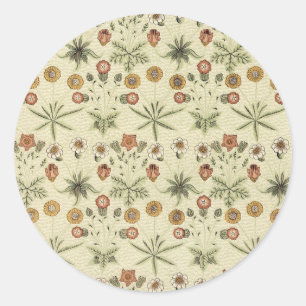 Daisy van William Morris,  Victoriaans bloemen Ronde Sticker