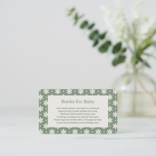 Daisy Verjaardagsboek Voor Baby Shower Uitnodiging Informatiekaartje