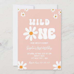 Daisy verjaardagsfeestje Bohmian Wild One 1e verja Kaart