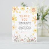 Daisy Verjaardagsfeestje Dank je kaart (Staand voorkant)