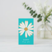 Daisy Visitekaartje Turquoise Blue (Staand voorkant)