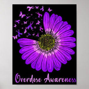 Daisy Vlinder Paarse Lint Overdosis Bewustzijn 2 Poster