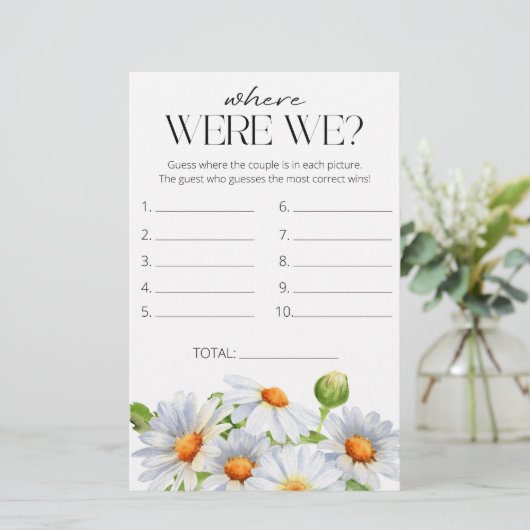 Daisy Waar waren we vrijgezellenfeest spel