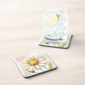 Daisy-waterverf bloem modern professioneel bier onderzetter (Rechterzijde)