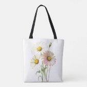 Daisy Waterverf Flower Modern Professional Draagtas (Achterkant)