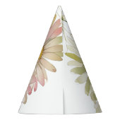 Daisy Waterverf Flower Modern Professional Feesthoedjes (Achterkant)