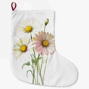 Daisy Waterverf Flower Modern Professional Grote Kerstsok