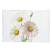 Daisy Waterverf Flower Modern Professional Kussensloop (Achterkant)