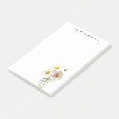 Daisy Waterverf Flower Modern Professional Post-it® Notes (Schuin)