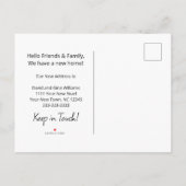 Daisy We hebben eenvoudige grijs verplaatsen verpl Aankondigingskaart (Achterkant)