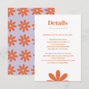 Daisy Wedding Enclosure Kaart