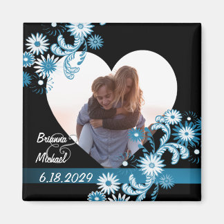 Daisy Wedding Foto Magneet