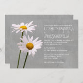 Daisy Wedding Invitations Kaart (Voorkant / Achterkant)