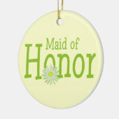 Daisy Wedding / Maid of Honor Keramisch Ornament (Links)