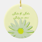 Daisy Wedding / Maid of Honor Keramisch Ornament (Achterkant)