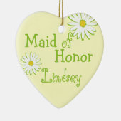 Daisy Wedding Maid of Honor Keramisch Ornament (Rechts)