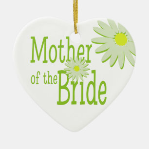 Daisy Wedding / Moeder van de bruid Keramisch Ornament