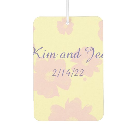 Daisy Wedding Range Car Air Freshener Luchtverfrisser (Voorkant)