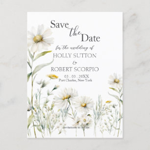 Daisy Wedding Save the Date Briefkaart