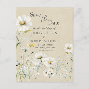 Daisy Wedding Save the Date Briefkaart