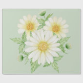 Daisy Wedding Wrapping Paper Cadeaupapier (Vlak)