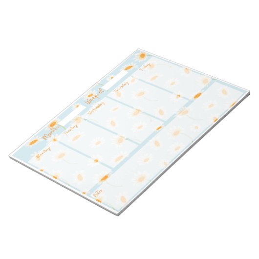 Daisy Weekly Desk Planner Notitieblok (Schuin)