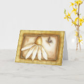 Daisy - Wenskaart Kaart (Gele Bloem)