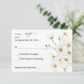 Daisy White Floral no Meal RSVP 2 (Staand voorkant)