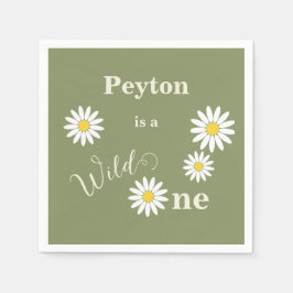 Daisy Wild een eerste verjaardag Servet